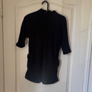 Old Navy Black Ribbed Maternity top